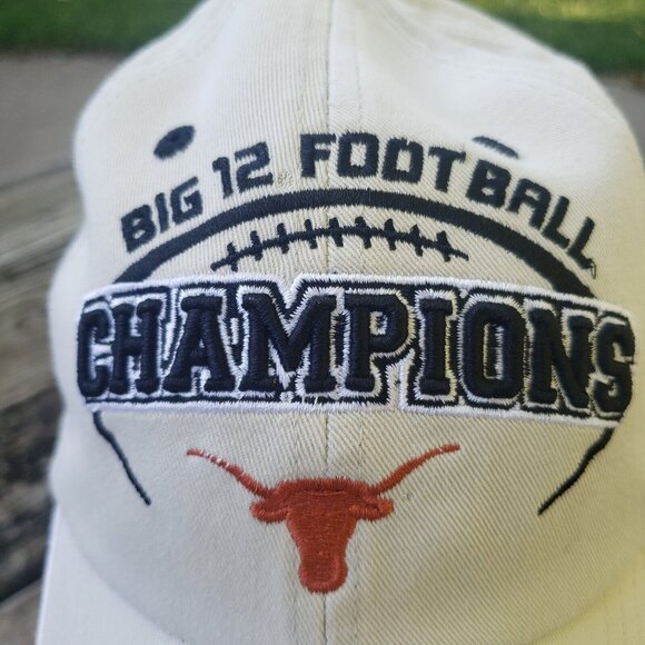 Vtg‎ 2009 Texas Longhorns Big 12 Football Champions Championship Ball Cap Hat - Picture 7 of 12
